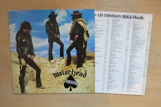 Motorhead Ace Of Spades Rare Swedish Pressing Vinyl Lp Bronze 1980