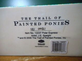 Trail of Painted Ponies POLAR EXPRESS L@@K at 1E/0031 TOYS 2006 CHRISTMAS 2