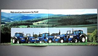 1986 FORD 62 to 86 HORSEPOWER FARM TRACTORS BROCHURE 24 PAGES 86F62 5