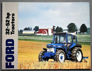 1986 Ford Ii Tractors Brochure 2810,  2910,  3910,  4610 26 Pages 86f32