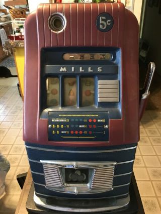 5 Cent Mills Slot Machine From 1947 And In