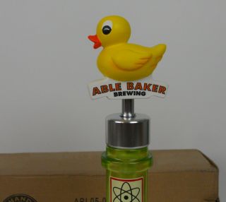Beer Tap Handle Able Baker Brewing Beer Tap Handle Rare Figural Rubber Duck Tap 5