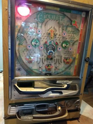 Rare Nishijin Pachinko Pinball Machine Japanese Game Circuit Racer