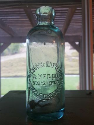 Standard Bottling & Mfg Co Cripple Creek Colo Hutch Soda Bottle