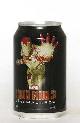 2013 Coca Cola Zero Can From Turkey,  Iron Man 3