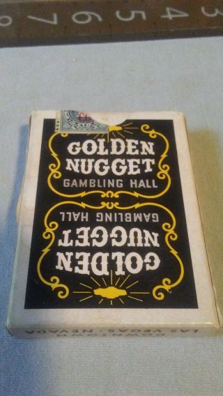 Vintage BLACK Golden Nugget Gambling Hall playing cards WITH JOKERS 6
