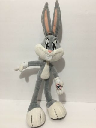 Vintage Looney Tunes Talking Bugs Bunny Plush 20” Bendable Pose