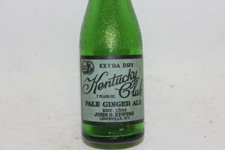 Kentucky Club Ginger Ale Soda Bottle,  Epping,  Louisville,  Kentucky 1938