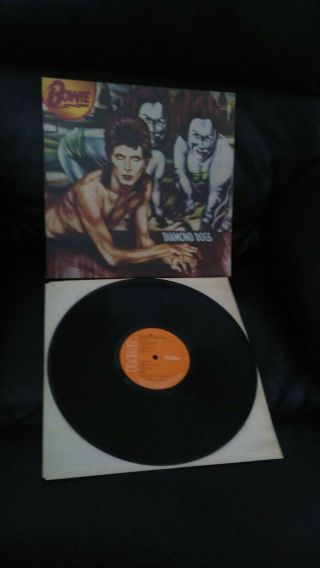 David Bowie Diamond Dogs Uk 1st Press Lp A - 1 Oly/ B - 1 Oly Apl1 0576 Ex