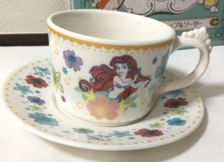 Disney Princess Ariel Ichiban Kuji B Cup And Saucer Banpresto F/s Trackingnumber