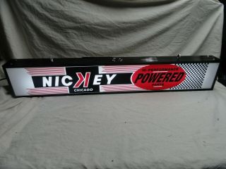 Large Lighted Nickey Chevrolet Dealership Advertising Sign Gm Parts And Service