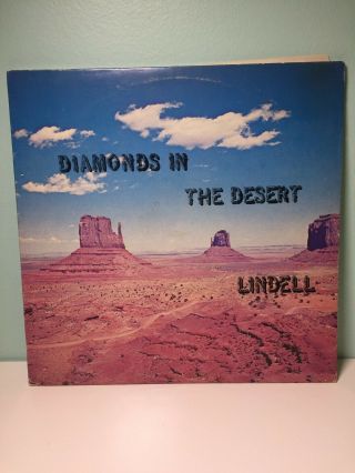 Lindell - Diamonds In The Desert Lp Rural Rock Private Kentucky Press Got Dog M -