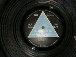 PINK FLOYD - DARK SIDE OF THE MOON - FIRST PRESS 70 ' S LP 2