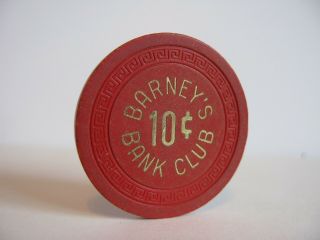 10 Cent Casino Chip Barney 
