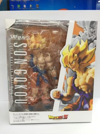 S.  H.  Figuarts Saiyan Goku Warrior Awakening Dbz Action Figure