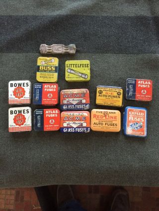 12 Vintage Fuse Box Tins AC - Auto Accessory 2