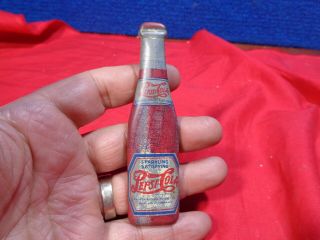 Vintage Antique Tin Metal Pepsi Cola Advertising Bottle Opener