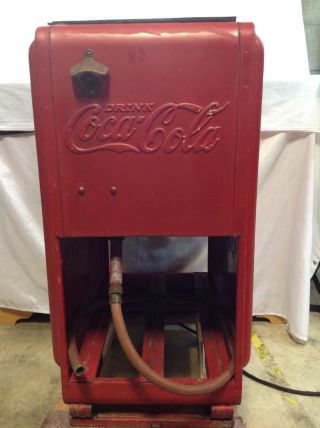 1930s Coca Cola Cooler Ice Chest With Bottle Rack And Opener 2