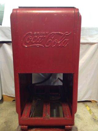 1930s Coca Cola Cooler Ice Chest With Bottle Rack And Opener 4