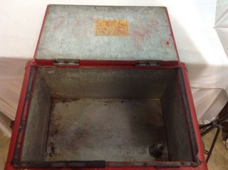 1930s Coca Cola Cooler Ice Chest With Bottle Rack And Opener 6