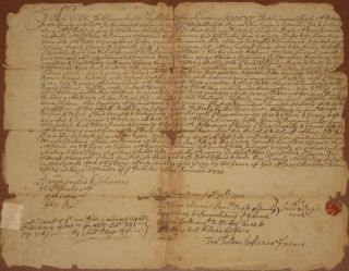 1720,  Watertown,  Mass; Samuel Bigelow,  Samuel Phipps,  Francis Fullman,  Signed