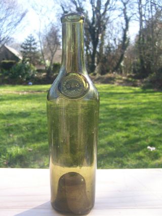 Half Brandy Glass Split Bottle Seal B&c Old Cognac Dated 1795 B&c Jj Dussumier