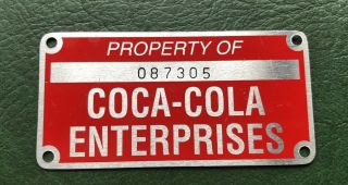 Vintage Coca Cola Machine Badge Old Stock Ships In Usa