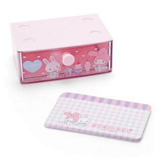My Melody & Rhythm Kun Mini Stacking Cased Notes Pink Sanrio Kawaii Cute F/s