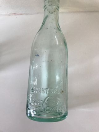 Coca Cola Green Glass Bottle,  Vintage straight side No chips 4