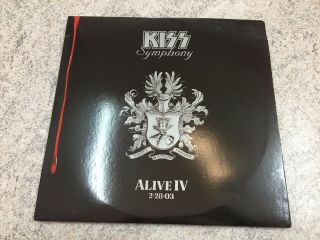 Kiss Symphony Limited Edition Vinyl Record Rare 2010 Kiss Alive Iv 3 Lp Set