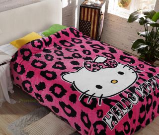 59 " X78 " Cute Kitty Cute Supersoft Plush Bedroom Blanket Throw Cover