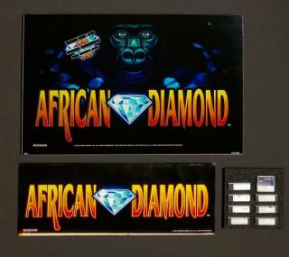 Konami K2v Slot Machine African Diamond Glass Set & Software
