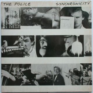 The Police Synchronicity 1983 Promo Black And White Cover Lp Sting Vg,  Copeland