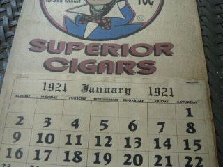1921 CALENDAR WITH ADVERTISEMENT FOR 