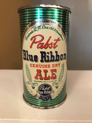 1950 Pabst Dry Ale Indoor Flat Top Beer Can From Milwaukee,  Wi