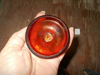 Amber Brown Quart Globe Fruit Jar Patened May 25th 1886 4
