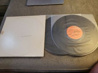 The Beatles White Album Vg,  Vinyl Vg,  Sleeve W/ Poster Lyric Sheet 1968 Release