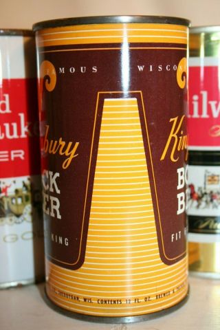 Kingsbury Bock Beer 12 oz flat top - Kingsbury Breweries Co. ,  Sheboygan,  WI. 2