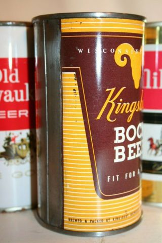 Kingsbury Bock Beer 12 oz flat top - Kingsbury Breweries Co. ,  Sheboygan,  WI. 5