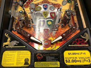GAME OF THRONES PRO Pinball Machine BY STERN 7