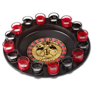 Adult Roulette Drinking Game With Casino Spin Shot Glass For Party