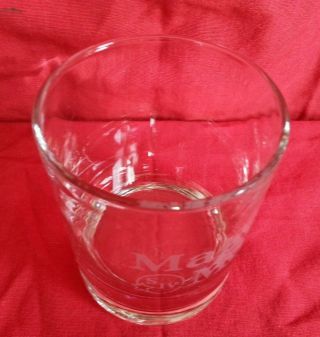 Maker ' s Mark s IV Kentucky Bourbon Etched Glass 10 oz.  GREAT FOR MAN CAVE or BAR 3