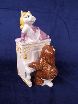 1980’s Miss Piggy Piano Rowlf Muppers Ceramic Candy Dish Sigma Tastesetter