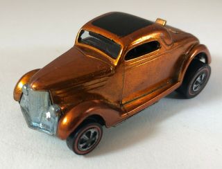 Vintage Hot Wheels Redline Classic 36 Ford Coupe - Orange