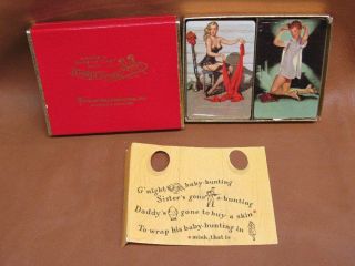 Elvgren Cuties Complete Two Deck Set Of Playing Cards Pinup Girl