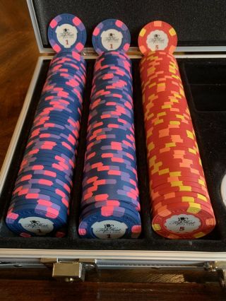 Paulson Top Hat And Cane Poker Chip Set 3