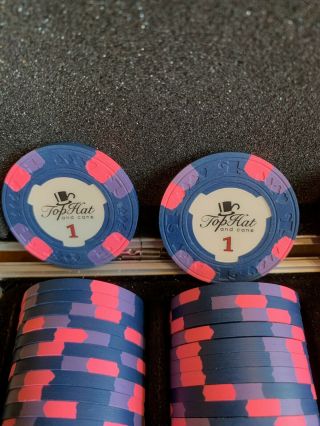 Paulson Top Hat And Cane Poker Chip Set 4