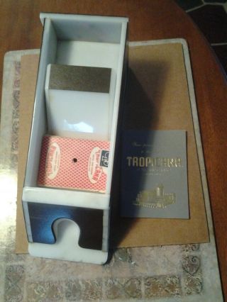 Vintage Tropicana Atlantic City Card Shoe With Cards Etc