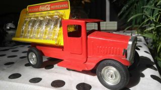 Vintage Toy,  Pressed Steel Coca - Cola Truck With Bottles,  Metalcraft,  St.  Louis,  Old
