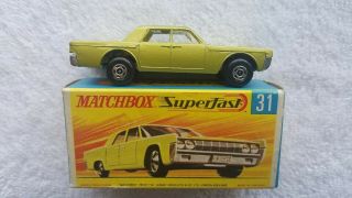 Matchbox Lesney Superfast Lincoln Continental Nmib